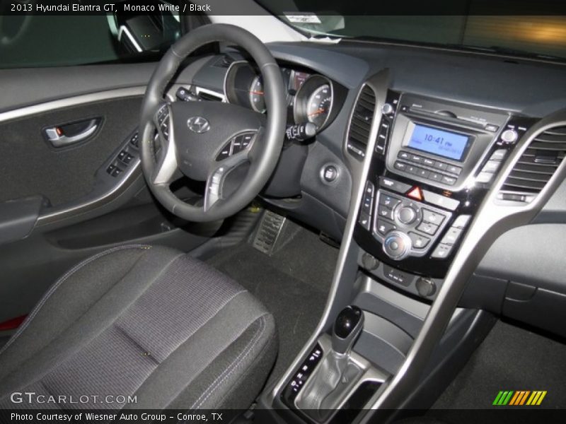 Monaco White / Black 2013 Hyundai Elantra GT