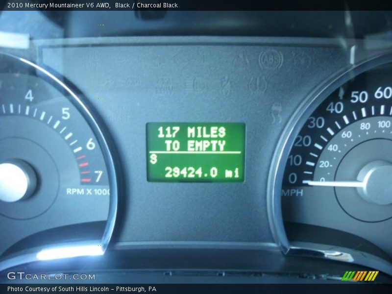Black / Charcoal Black 2010 Mercury Mountaineer V6 AWD