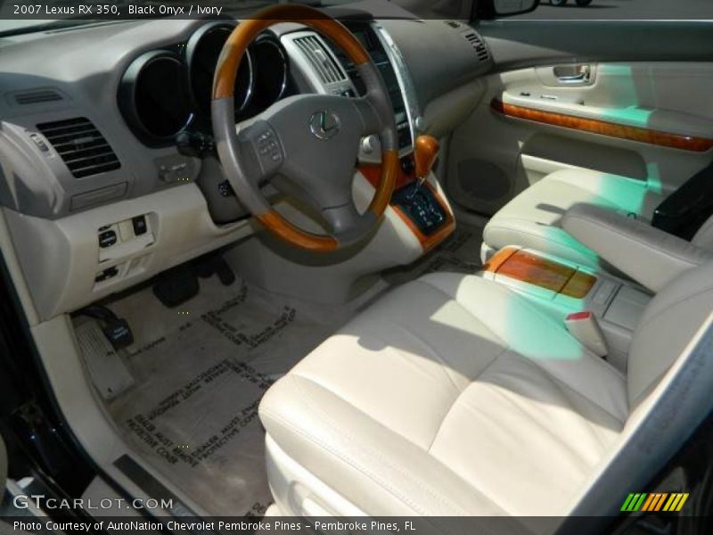 Black Onyx / Ivory 2007 Lexus RX 350