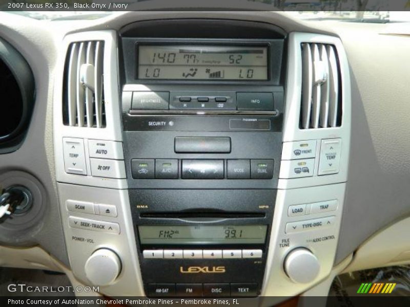 Black Onyx / Ivory 2007 Lexus RX 350
