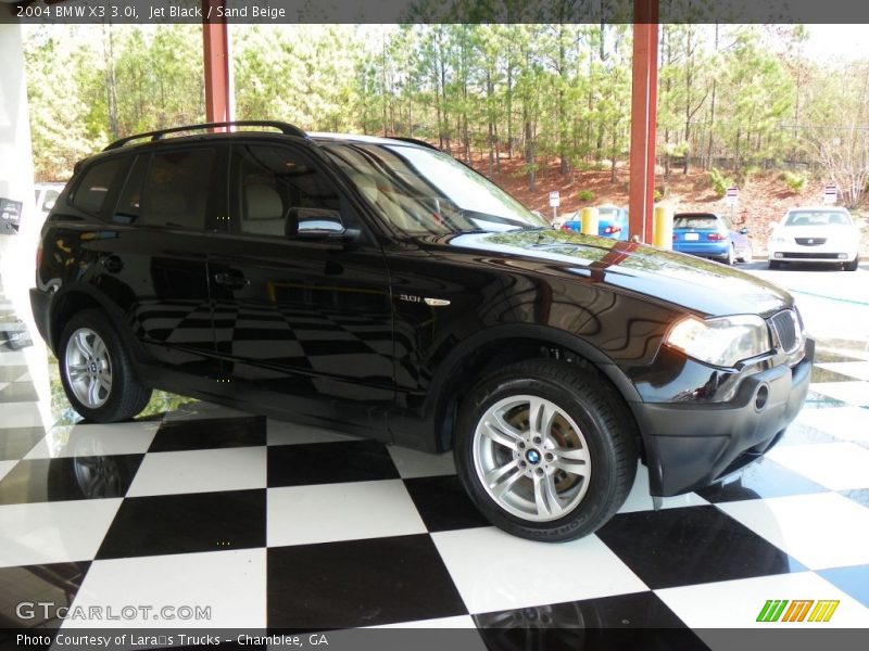 Jet Black / Sand Beige 2004 BMW X3 3.0i