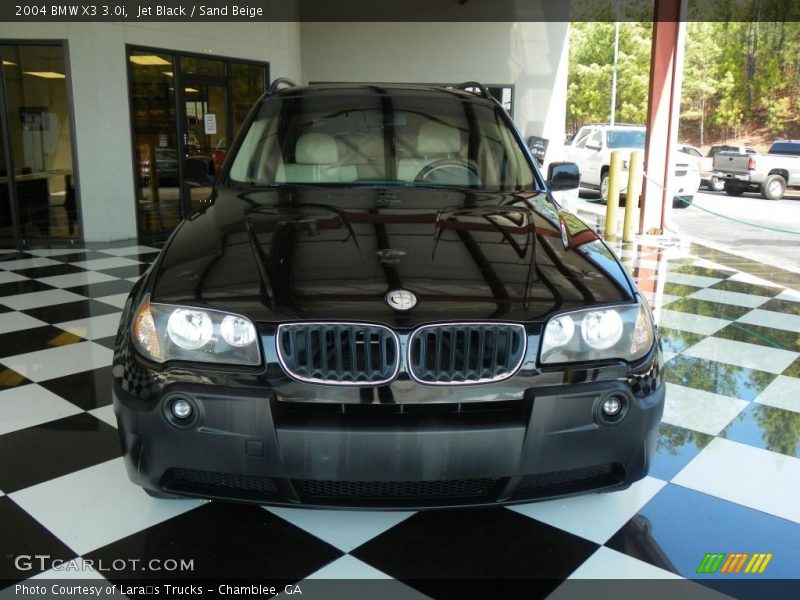 Jet Black / Sand Beige 2004 BMW X3 3.0i