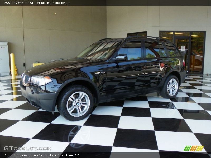 Jet Black / Sand Beige 2004 BMW X3 3.0i