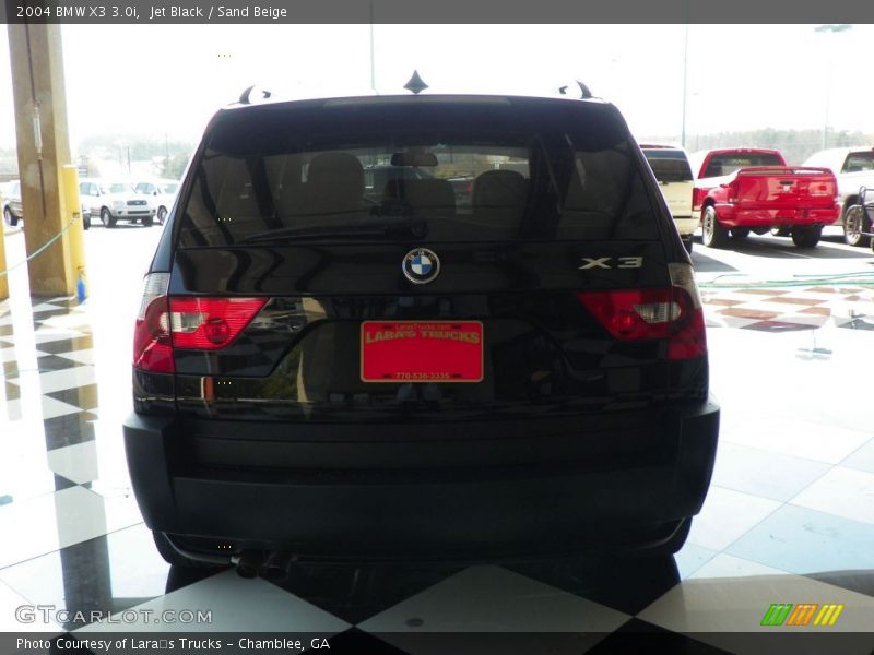 Jet Black / Sand Beige 2004 BMW X3 3.0i