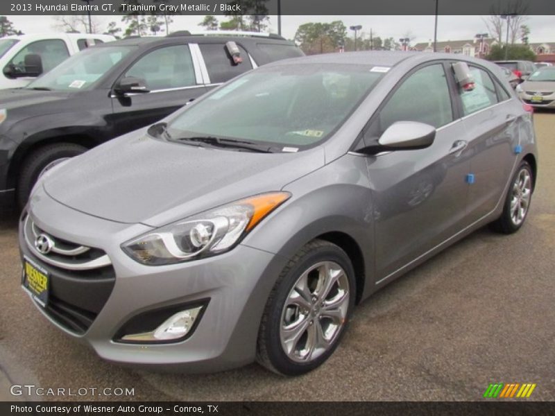 Titanium Gray Metallic / Black 2013 Hyundai Elantra GT