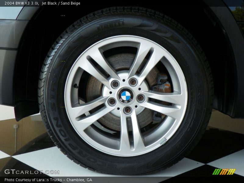 Jet Black / Sand Beige 2004 BMW X3 3.0i