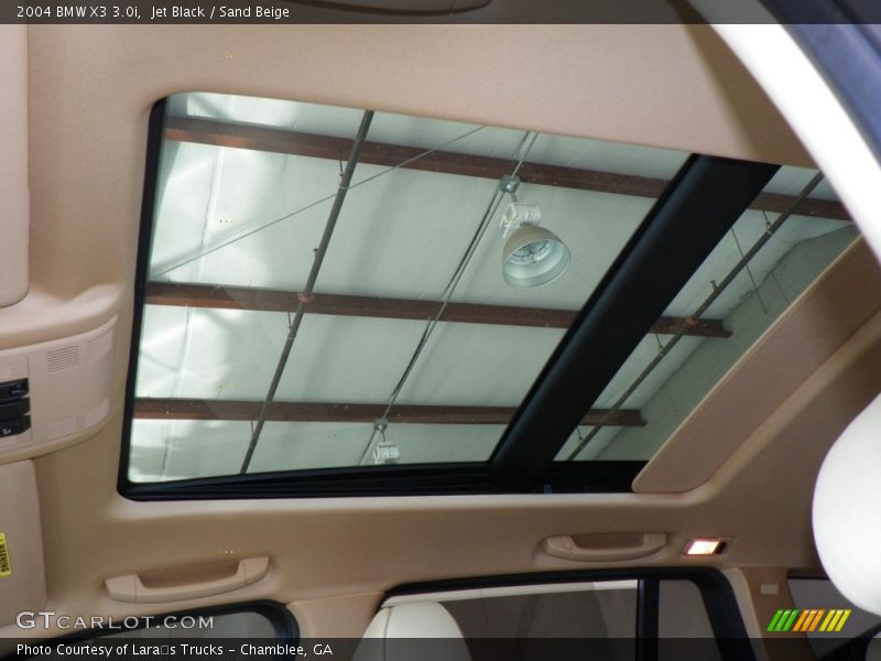 Jet Black / Sand Beige 2004 BMW X3 3.0i