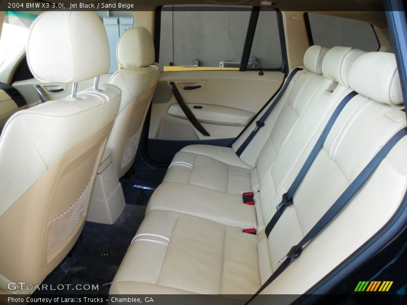 Jet Black / Sand Beige 2004 BMW X3 3.0i