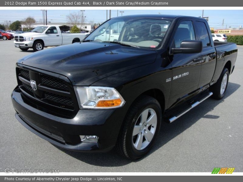 Black / Dark Slate Gray/Medium Graystone 2012 Dodge Ram 1500 Express Quad Cab 4x4
