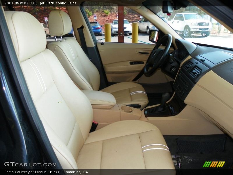 Jet Black / Sand Beige 2004 BMW X3 3.0i
