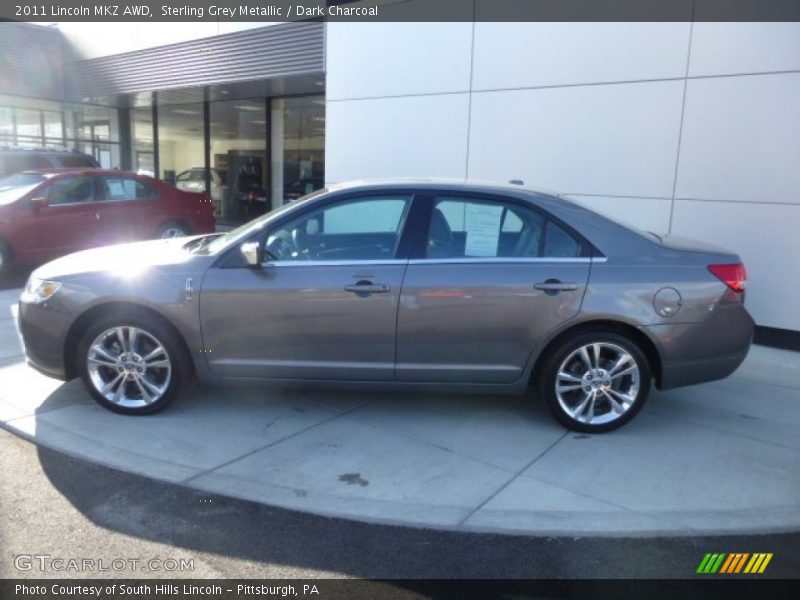 Sterling Grey Metallic / Dark Charcoal 2011 Lincoln MKZ AWD