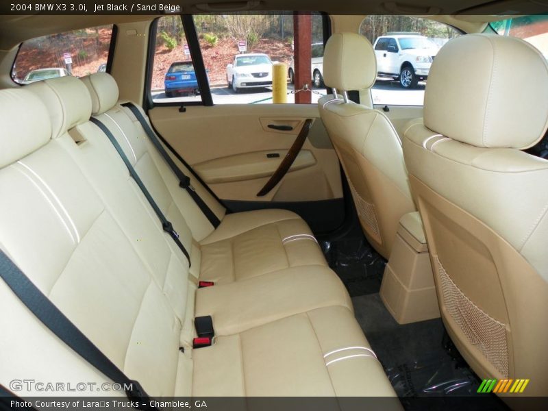 Jet Black / Sand Beige 2004 BMW X3 3.0i