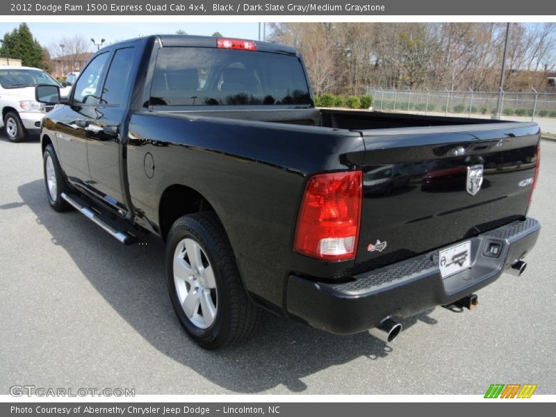 Black / Dark Slate Gray/Medium Graystone 2012 Dodge Ram 1500 Express Quad Cab 4x4