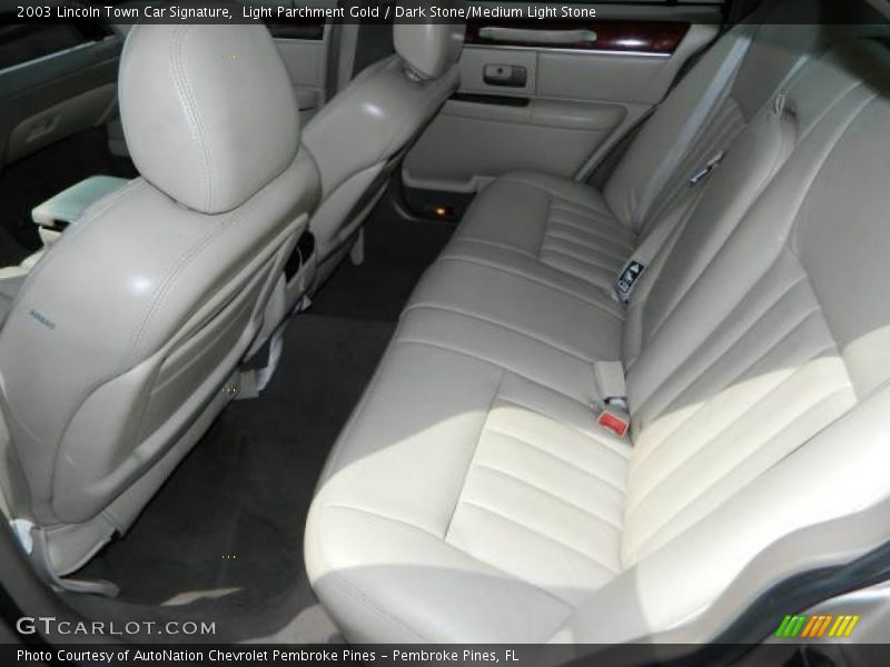 Rear Seat of 2003 Town Car Signature