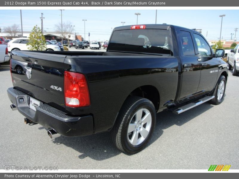 Black / Dark Slate Gray/Medium Graystone 2012 Dodge Ram 1500 Express Quad Cab 4x4