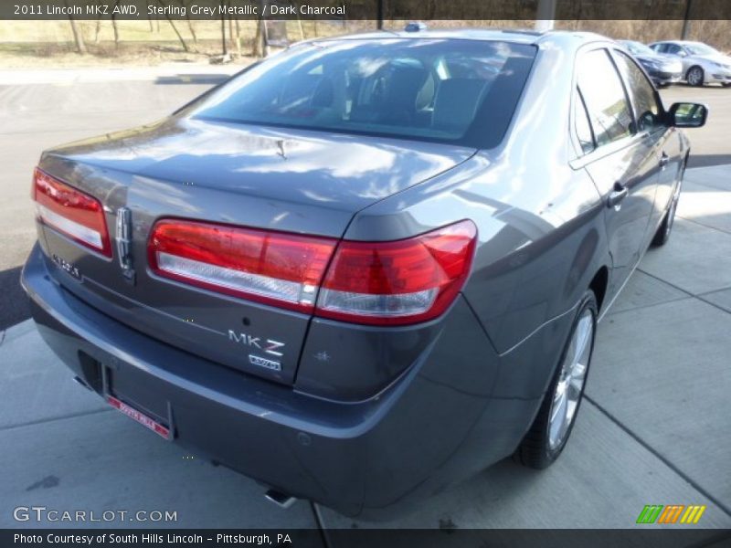 Sterling Grey Metallic / Dark Charcoal 2011 Lincoln MKZ AWD