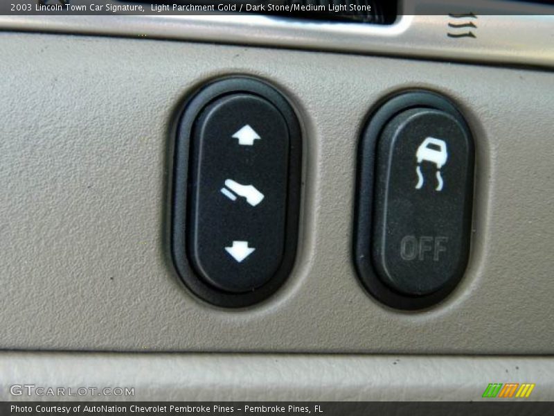 Controls of 2003 Town Car Signature