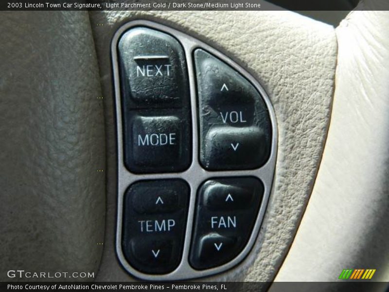Controls of 2003 Town Car Signature