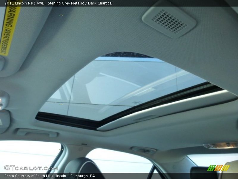 Sterling Grey Metallic / Dark Charcoal 2011 Lincoln MKZ AWD