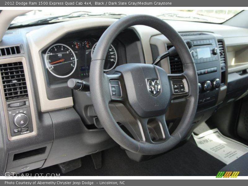 Black / Dark Slate Gray/Medium Graystone 2012 Dodge Ram 1500 Express Quad Cab 4x4