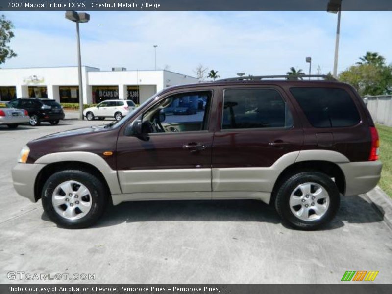 Chestnut Metallic / Beige 2002 Mazda Tribute LX V6