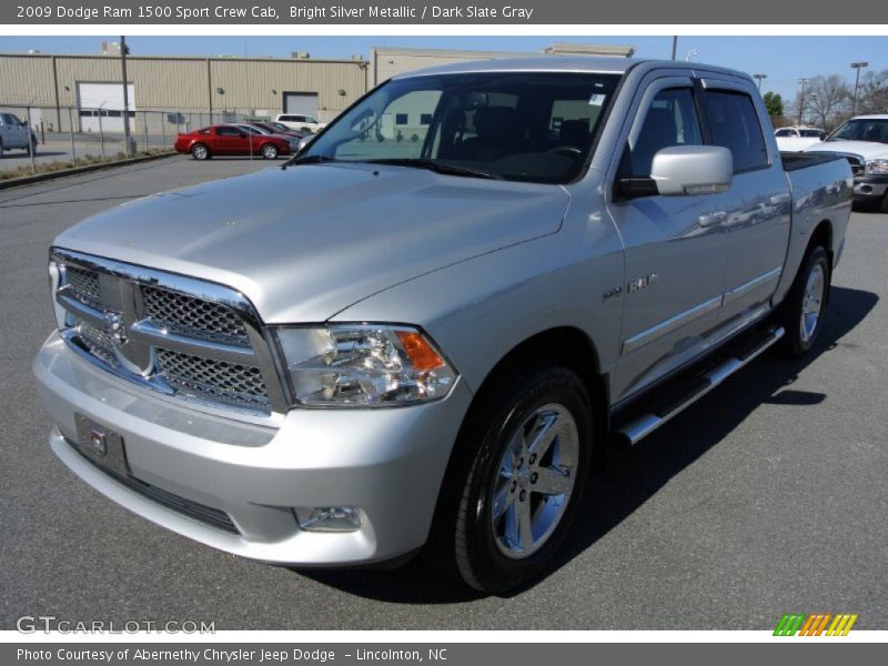Bright Silver Metallic / Dark Slate Gray 2009 Dodge Ram 1500 Sport Crew Cab