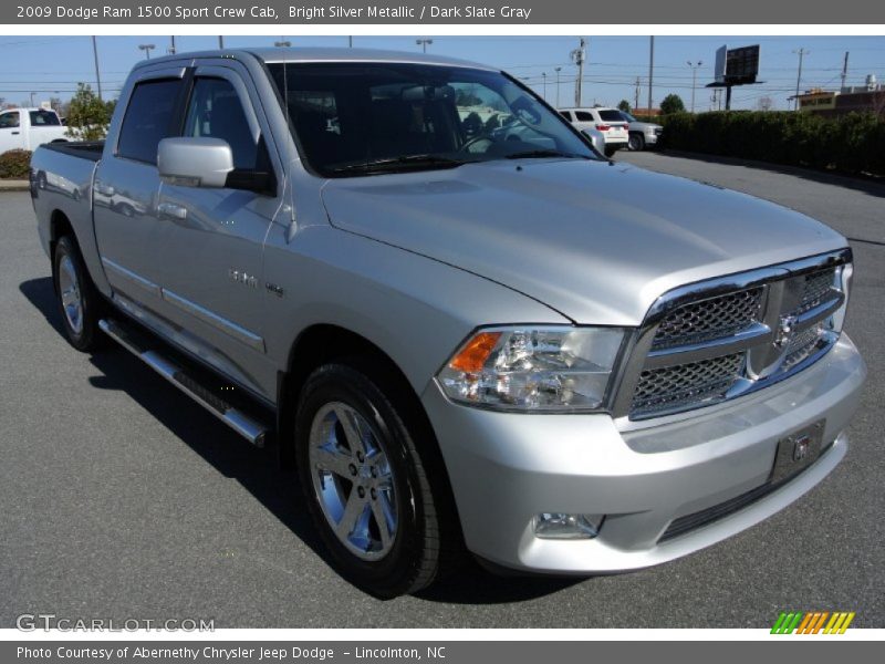 Bright Silver Metallic / Dark Slate Gray 2009 Dodge Ram 1500 Sport Crew Cab