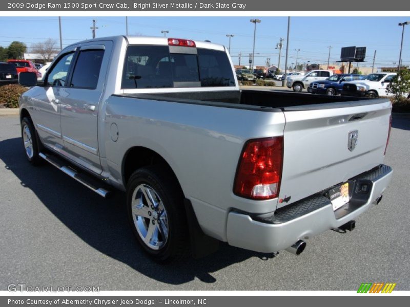 Bright Silver Metallic / Dark Slate Gray 2009 Dodge Ram 1500 Sport Crew Cab