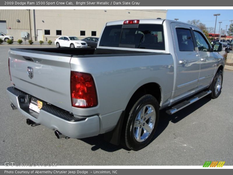 Bright Silver Metallic / Dark Slate Gray 2009 Dodge Ram 1500 Sport Crew Cab