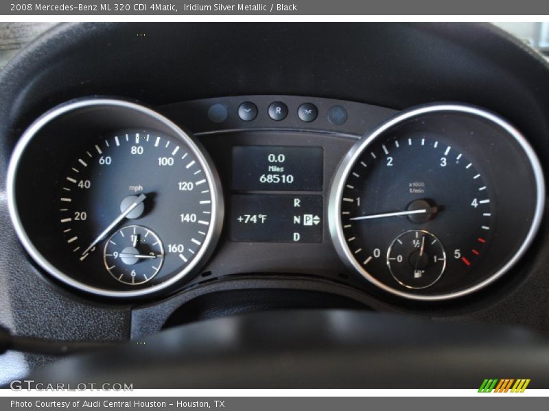 Iridium Silver Metallic / Black 2008 Mercedes-Benz ML 320 CDI 4Matic