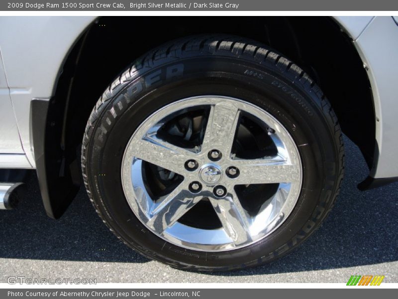 Bright Silver Metallic / Dark Slate Gray 2009 Dodge Ram 1500 Sport Crew Cab