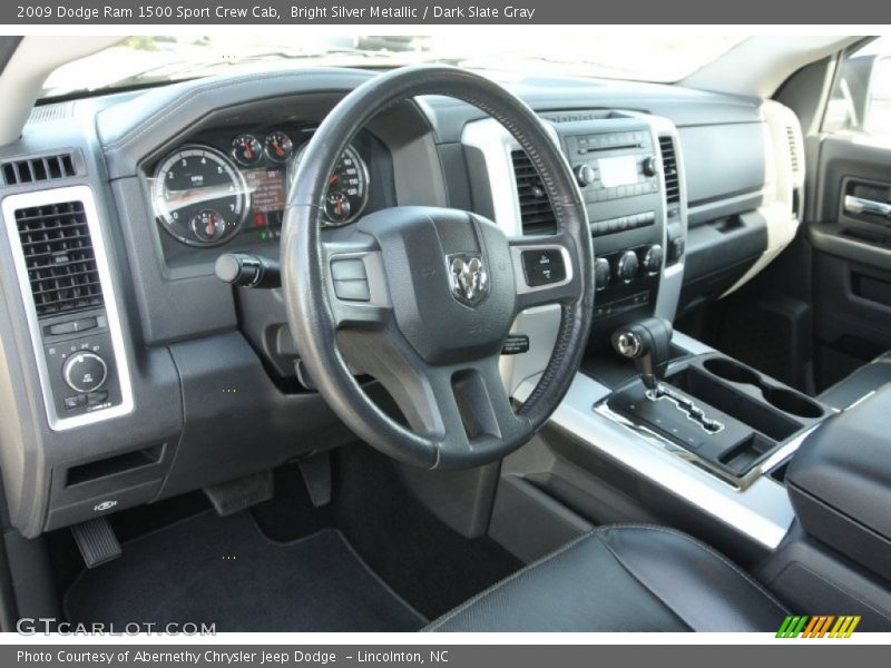 Bright Silver Metallic / Dark Slate Gray 2009 Dodge Ram 1500 Sport Crew Cab
