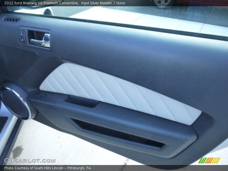 Ingot Silver Metallic / Stone 2012 Ford Mustang V6 Premium Convertible
