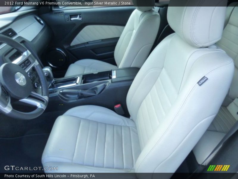 Ingot Silver Metallic / Stone 2012 Ford Mustang V6 Premium Convertible