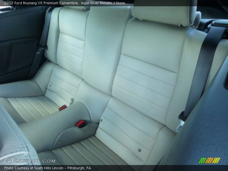 Ingot Silver Metallic / Stone 2012 Ford Mustang V6 Premium Convertible