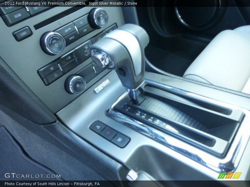 Ingot Silver Metallic / Stone 2012 Ford Mustang V6 Premium Convertible