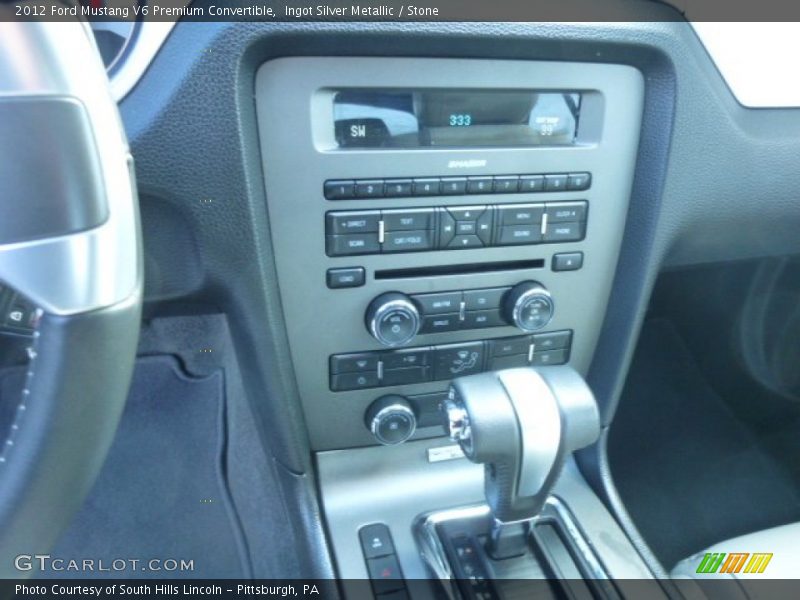 Ingot Silver Metallic / Stone 2012 Ford Mustang V6 Premium Convertible