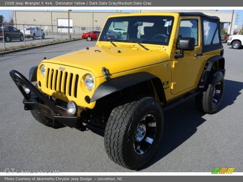 Detonator Yellow / Dark Slate Gray/Medium Slate Gray 2008 Jeep Wrangler X 4x4