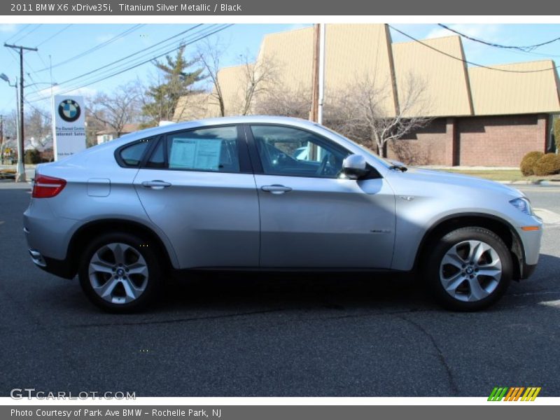 Titanium Silver Metallic / Black 2011 BMW X6 xDrive35i