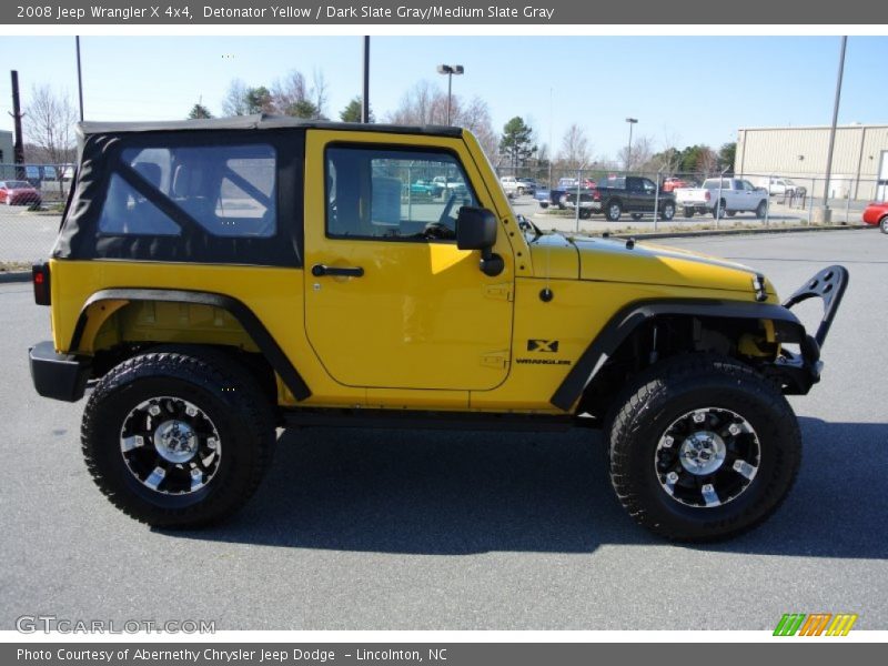 Detonator Yellow / Dark Slate Gray/Medium Slate Gray 2008 Jeep Wrangler X 4x4