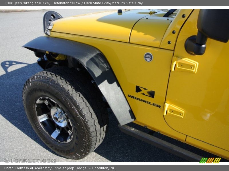 Detonator Yellow / Dark Slate Gray/Medium Slate Gray 2008 Jeep Wrangler X 4x4