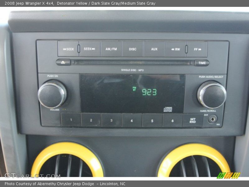 Detonator Yellow / Dark Slate Gray/Medium Slate Gray 2008 Jeep Wrangler X 4x4