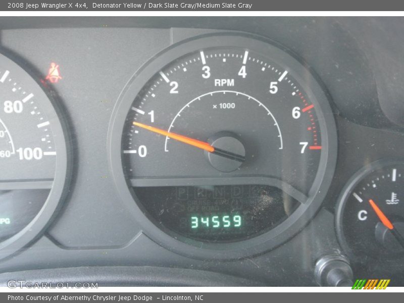Detonator Yellow / Dark Slate Gray/Medium Slate Gray 2008 Jeep Wrangler X 4x4