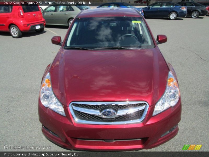 Venetian Red Pearl / Off Black 2012 Subaru Legacy 2.5i