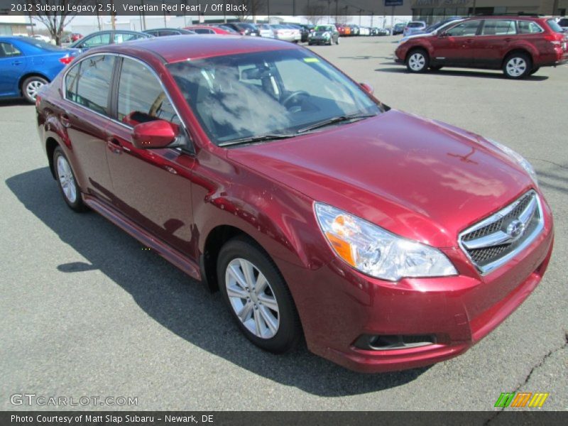 Venetian Red Pearl / Off Black 2012 Subaru Legacy 2.5i