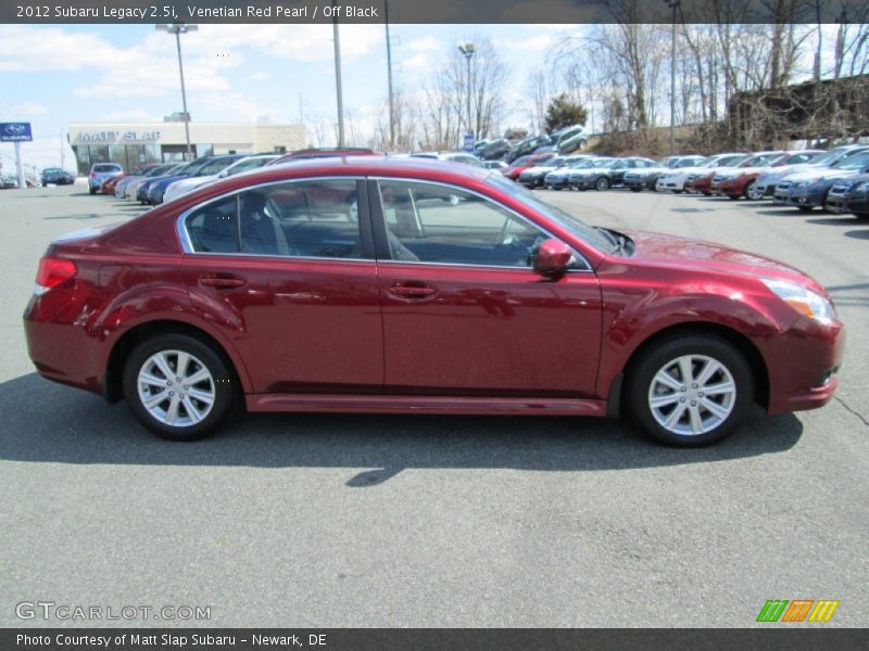 Venetian Red Pearl / Off Black 2012 Subaru Legacy 2.5i