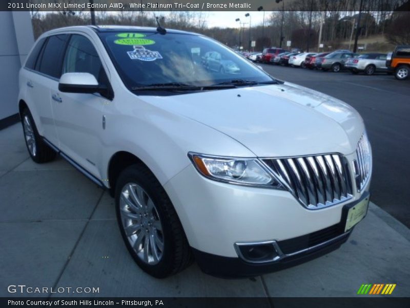 White Platinum Tri-Coat / Bronze Metallic 2011 Lincoln MKX Limited Edition AWD