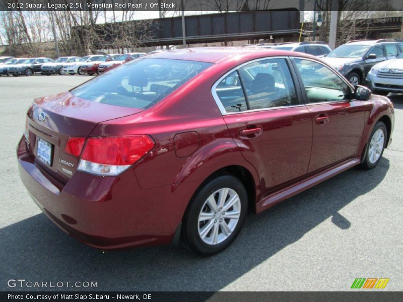 Venetian Red Pearl / Off Black 2012 Subaru Legacy 2.5i
