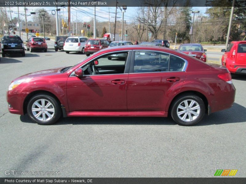 Venetian Red Pearl / Off Black 2012 Subaru Legacy 2.5i