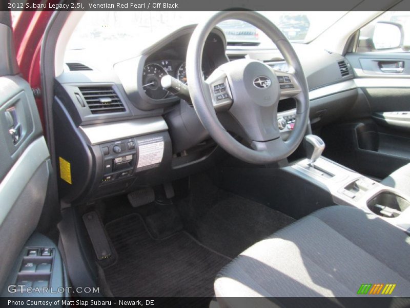 Venetian Red Pearl / Off Black 2012 Subaru Legacy 2.5i